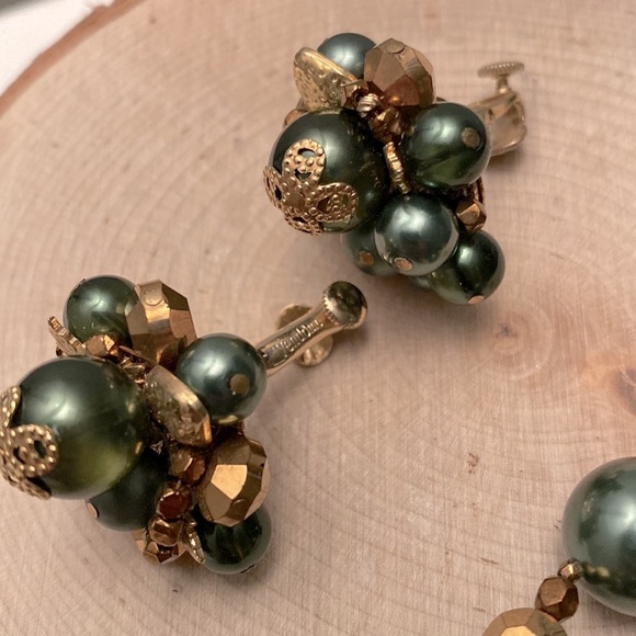 VTG- Vendome- Demi-Parure Fall Moods Necklace & Earring Set- Circa 1950s - Picture 15 of 16